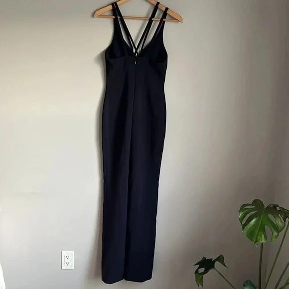 Likely Leslie Strappy V-Neck Front-Slit Gown - Picture 7 of 10